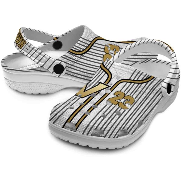 personalized vanderbilt commodores pinstripe pattern clog high quality