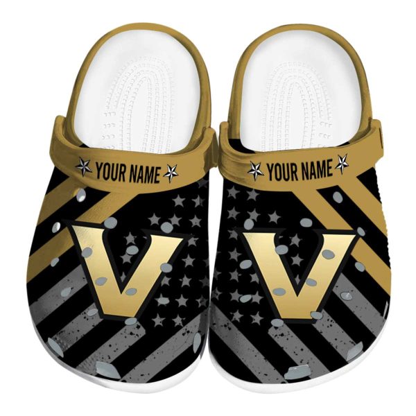 personalized vanderbilt commodores star spangled graphic clog best selling