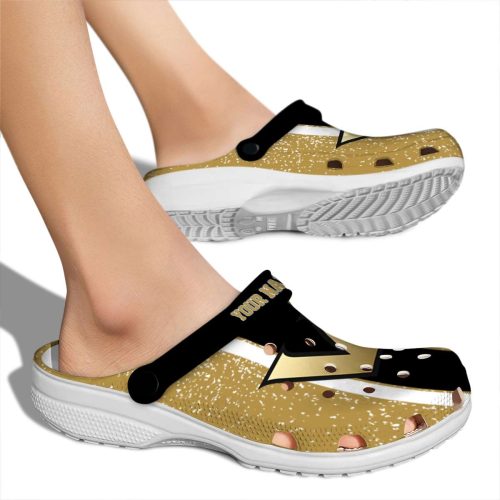 personalized vanderbilt commodores vertical stripes clog fashion forward