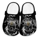 personalized vegas golden knights gothic skull clog best selling