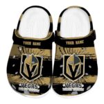 personalized vegas golden knights paint splatter graphics clog best selling