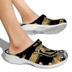 personalized vegas golden knights paint splatter graphics clog best selling