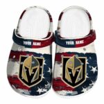 personalized vegas golden knights patriotic stripes clog best selling