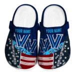 personalized villanova wildcats star spangled side pattern clog best selling
