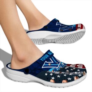 personalized villanova wildcats star spangled side pattern clog fashion forward