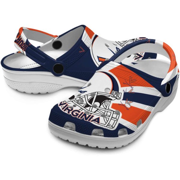 personalized virginia cavaliers football helmet clog high quality