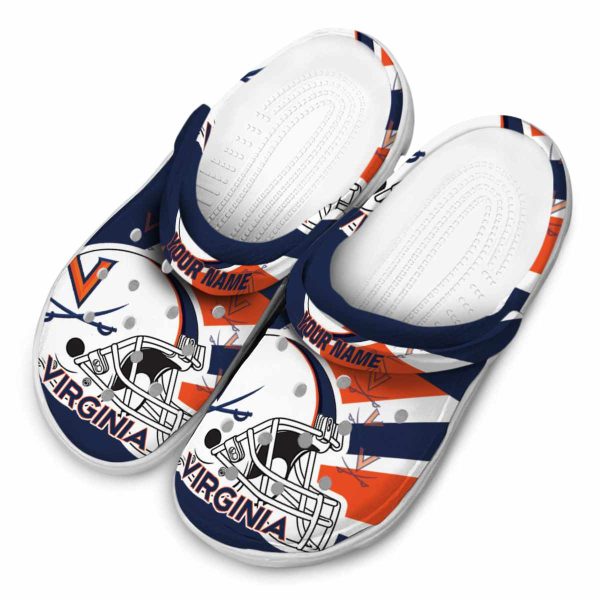 personalized virginia cavaliers football helmet clog latest model