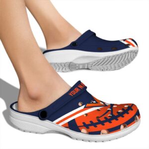 personalized virginia cavaliers football motif clog fashion forward