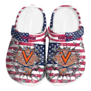 personalized virginia cavaliers freedom splinter clog best selling