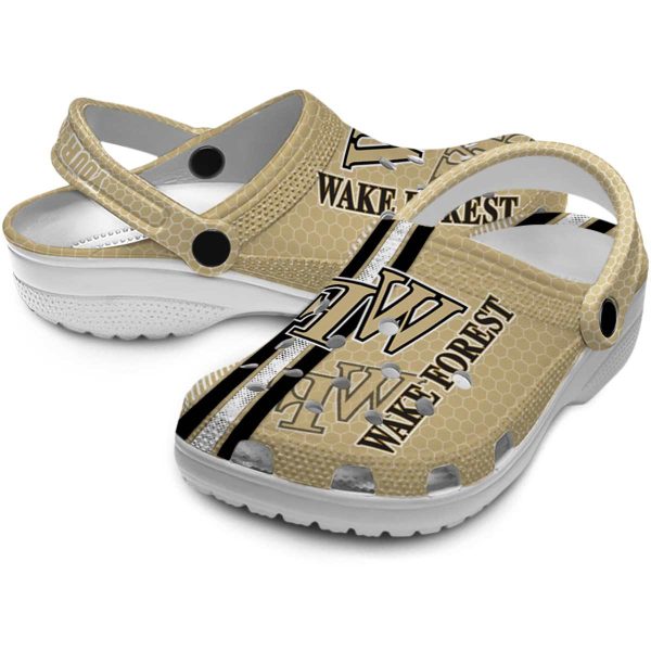 personalized wake forest demon deacons contrasting stripes clog high quality