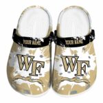 personalized wake forest demon deacons splatter pattern clog best selling