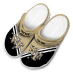 personalized wake forest demon deacons striped accents clog best selling