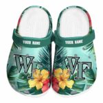 personalized wake forest demon deacons tropical vibes clog best selling