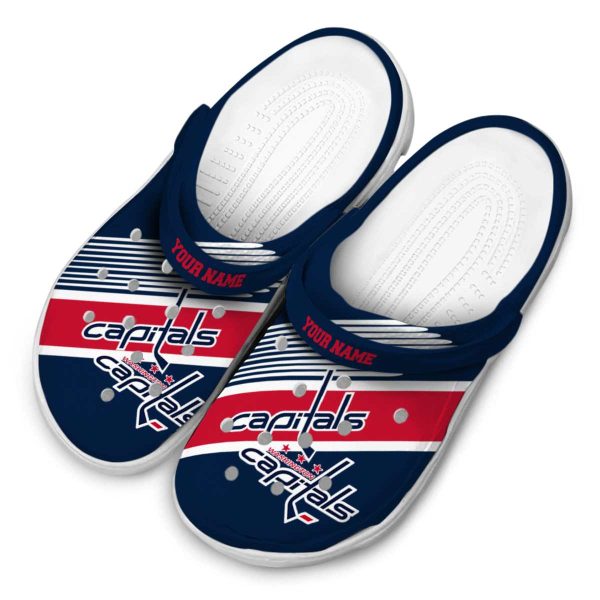 personalized washington capitals vibrant dual tone clog latest model