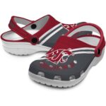 personalized washington state cougars baseball motif clog best selling