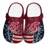 personalized washington state cougars star spangled side pattern clog best selling
