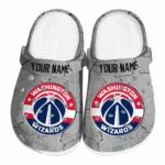 personalized washington wizards cracked texture clog best selling