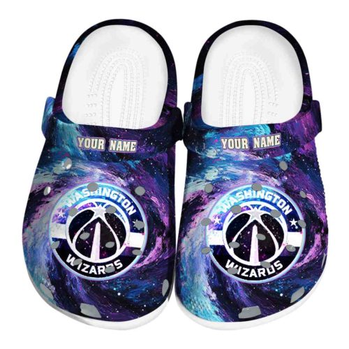 personalized washington wizards galaxy swirl clog best selling