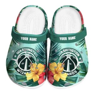 personalized washington wizards tropical vibes clog best selling