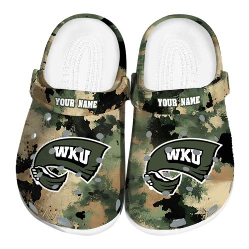 personalized western kentucky hilltoppers camouflage craze clog best selling
