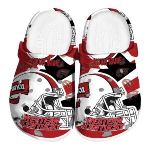 personalized western kentucky hilltoppers football helmet clog best selling
