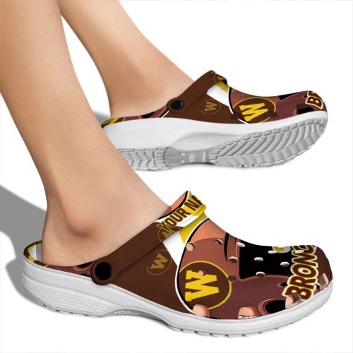 personalized western michigan broncos baseball helmet clog fashion forward
