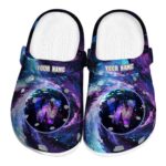 personalized western michigan broncos galaxy swirl clog best selling
