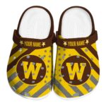 personalized western michigan broncos star spangled graphic clog best selling