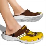 personalized western michigan broncos striped accents clog best selling