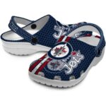 personalized winnipeg jets contrasting stripes clog best selling