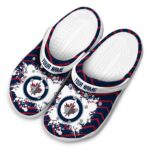 personalized winnipeg jets zigzag paint burst clog best selling