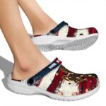 personalized wyoming cowboys patriotic stripes clog best selling