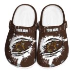 personalized wyoming cowboys splash motif background clog best selling