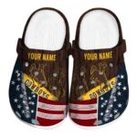personalized wyoming cowboys star spangled side pattern clog best selling