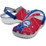 philadelphia 76ers geometric background clog best selling