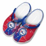 philadelphia 76ers geometric background clog best selling