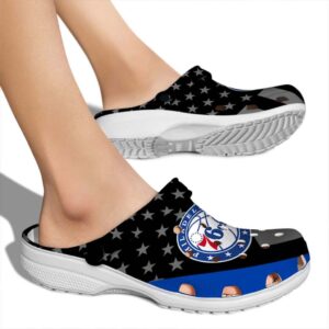 philadelphia 76ers stellar stripes theme clog fashion forward