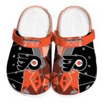 philadelphia flyers geometric background clog best selling