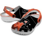 philadelphia flyers geometric background clog best selling