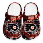 philadelphia flyers radiant burst effect clog best selling