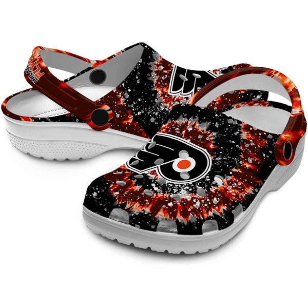 philadelphia flyers radiant burst effect clog high quality