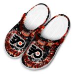 philadelphia flyers radiant burst effect clog best selling