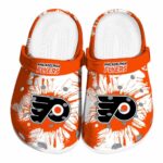 philadelphia flyers splatter graphics clog best selling