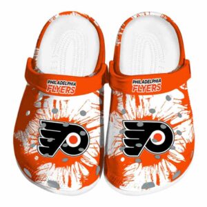 philadelphia flyers splatter graphics clog best selling