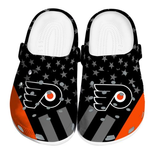 philadelphia flyers stellar stripes theme clog best selling