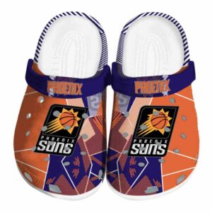 phoenix suns geometric background clog best selling