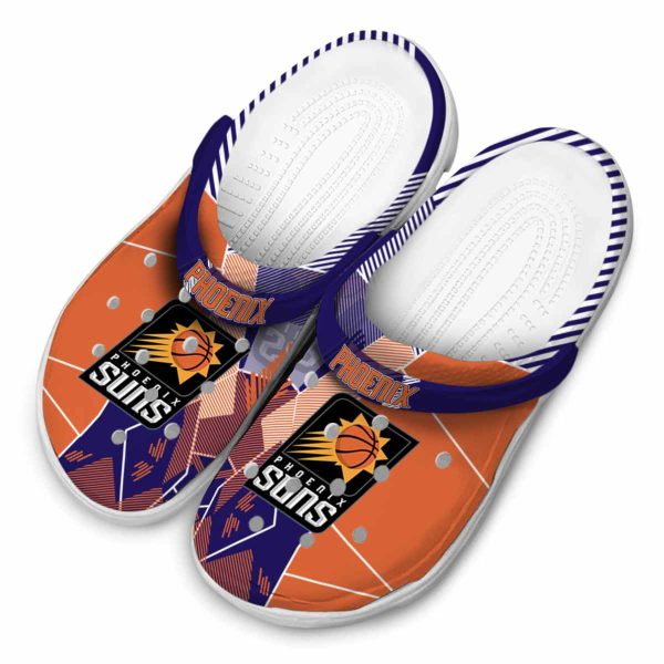 phoenix suns geometric background clog latest model
