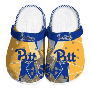 pittsburgh panthers geometric background clog best selling