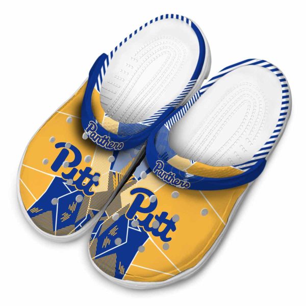 pittsburgh panthers geometric background clog latest model