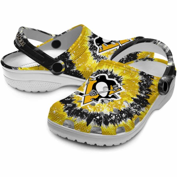 pittsburgh penguins radiant burst effect clog high quality